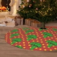 thumbnail image 6 of Sikiie Broccoli 30-48 inches {designName} Print Christmas Tree Skirt Snowman Xmas Tree Skirt with Edge Christmas Decorations for Holiday Party48", 6 of 7
