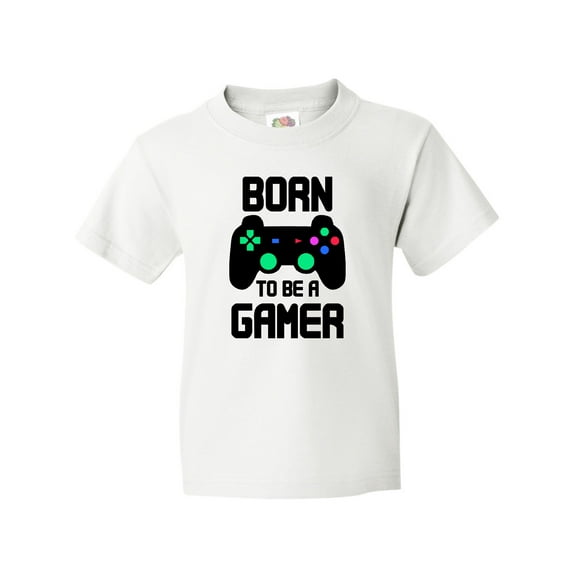 Inktastic Born to Be a Gamer with Controller Youth T-Shirt