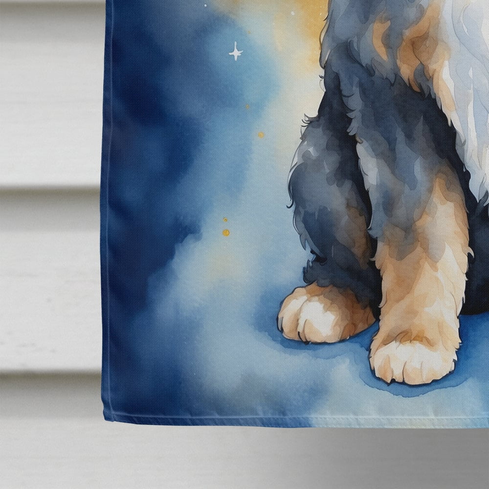 Bernedoodle My Angel House Flag 28 in x 40 in