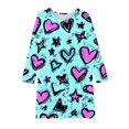 thumbnail image 4 of LOVZFMLL Robe d'Été à Manches Courtes pour Filles, Col Rond Imprimé, 4 of 4