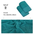 thumbnail image 4 of Unique Bargains Absorbent Cotton Hand Towels Set of 2, 16" x 30" Green, 4 of 8