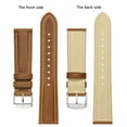 thumbnail image 3 of BISONSTRAP Watch Strap 20mm, Vintage Leather Replacement Watch Band, Light Brown with Thread, 3 of 7