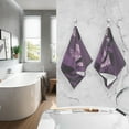 thumbnail image 6 of Dreamtimes Hand Towels Purple Woman Silhouette 2 PCS, Cotton Bath Towel Drying Face Hands Body Decorative Water Absorbent Lightweight Washcloth for Bathroom Ktichen Travel Gym, 16"×28", 6 of 7