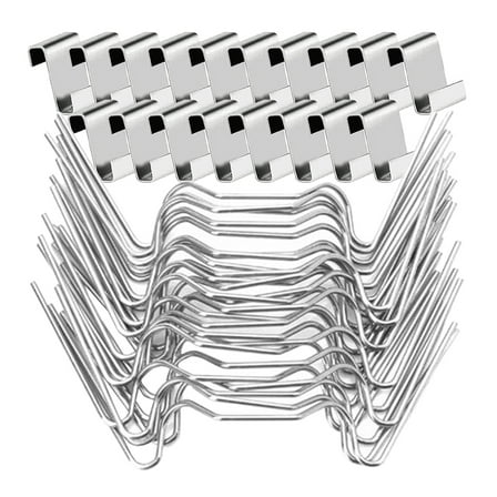 LEORX 1 Set Stainless Steel Greenhouse Clips for Glass Panels 3.74X1.18X0.08In