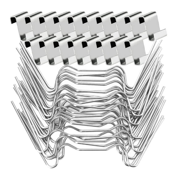 LEORX 1 Set Stainless Steel Greenhouse Clips for Glass Panels 3.74X1.18X0.08In