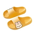 thumbnail image 3 of CYRBOKO Girls Slippers, Bathroom Non-Slip Open Toes Cozy Indoor Kids Slippers Yellow Size 13-13.5 (Big Kids), 3 of 6