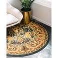 thumbnail image 1 of Unique Loom 3137372 8 x 8 ft. Marwan Sahand Round Rug, Navy Blue, 1 of 2