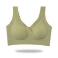 thumbnail image 4 of Penkiiy Women Nursing Bras Ladies Comfortable Breathable No Steel Ring Front Buckle Breastfeeding Bra Woman Underwear Green Bras, 4 of 5