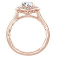 thumbnail image 2 of AFFY (0.22 Cttw) Round White Natural Diamond Semi Mount Engagement Ring In 14k Solid Rose Gold (I-J Color, I2-I3 Clarity) Ring Size-6, 2 of 3