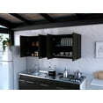 thumbnail image 5 of Portofino Double Door Wall Cabinet - Black, 5 of 7