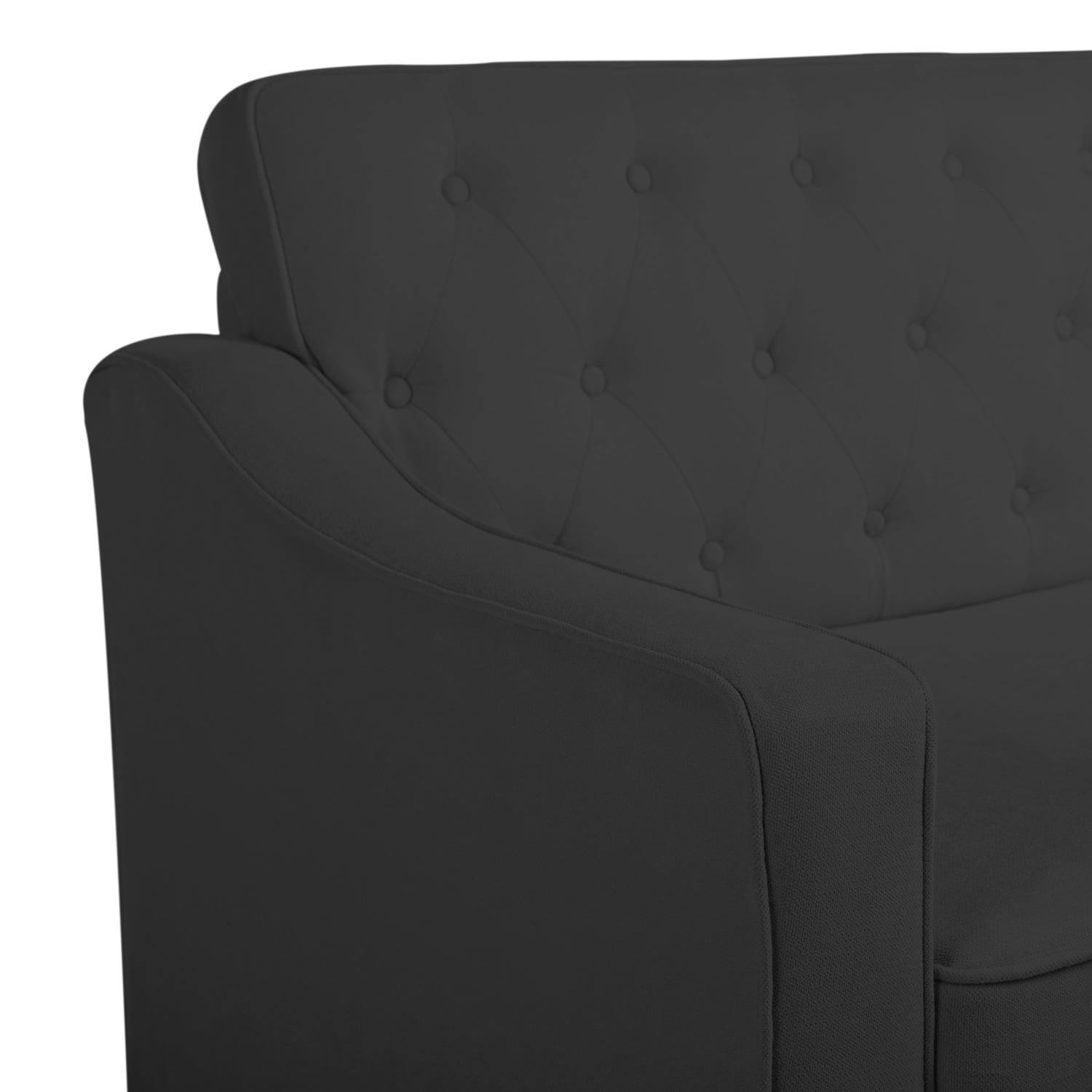 Kadyn 77.2" Fabric Sofa, Upholstered Lounge Couch with Square Arm, Modern Fabric Couch for Living Room, Navy Blue Kadyn 77.2" Fabric Sofa, Upholstered Lounge Couch with Square Arm, Modern Fabric Couch for Living Room, Navy Blue