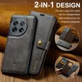 thumbnail image 4 of Allytech Wallet Case for OnePlus 12 with 3 Card Slots & Cash Pocket, 2 in 1 Detachable Strong Magnetic Case, Retro PU Leather Shockproof Magnetic Clasp Slim Protective Shell - Gray, 4 of 8