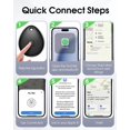 thumbnail image 3 of FLYRUIT Air Tracker Tags, paquete de 4, compatible con Apple Find My para iOS, 3 of 9