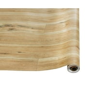 HAOKHOME Peel and Stick Wood Plank Wallpaper Self Adhesive Wood Grain Wall Paper Murals Brown Yellow 17.7"x 19.7ft