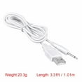 thumbnail image 4 of FITE ON 3ft White USB Power Adapter Charger Cable Lead Replacement for Oopsix Body Wand vibrator, 4 of 4