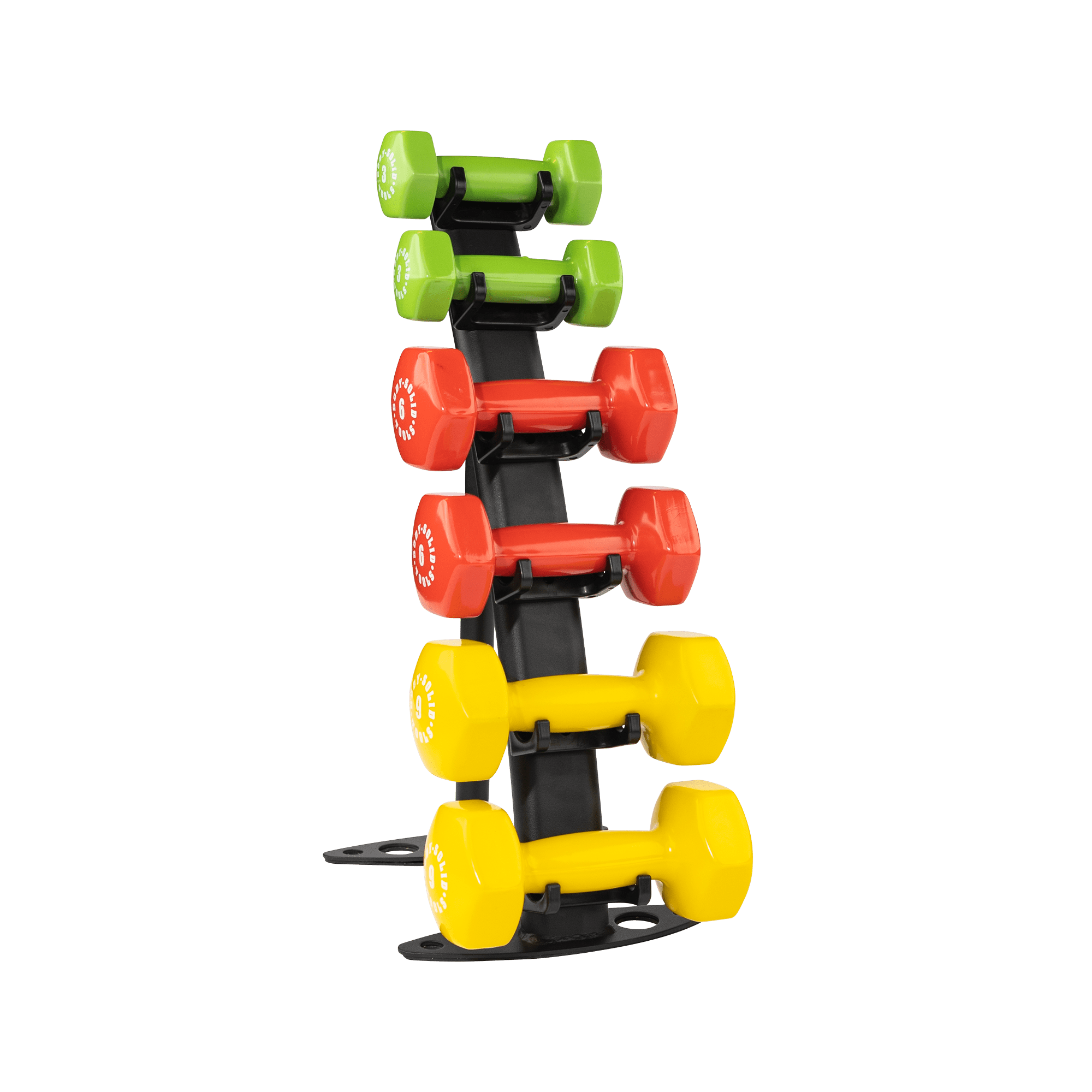 Body Solid GDR10B 3 Pair Dumbbell Rack