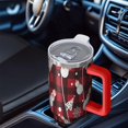 thumbnail image 6 of Red Christmas Snowman Pattern Tumbler with Handle and Lid,40oz Double Wall Vacuum Insulated Tumbler,Cups Gift for Women and Men, 6 of 7