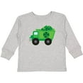 thumbnail image 3 of Inktastic St Patricks Day Irish Clover Dump Truck Childs Boys Long Sleeve Toddler T-Shirt, 3 of 5