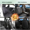 thumbnail image 3 of AOMSAZTO Car Seat Covers Front Seat Fit for Kia Sorento 2007-2024 2025: Waterproof Leather Automotive Seat Cushion Protector（2 Seat Black&Grey), 3 of 6