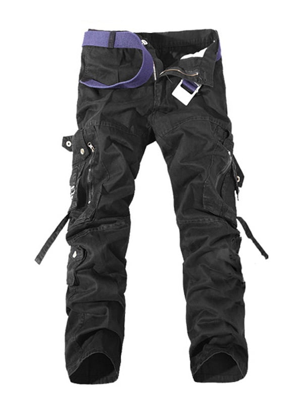 mens black cargo pants walmart