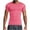 Pink, variant on hoksml Men's Athletic Training Tight Fit Quick Dry T-Shirts Solid Color Short Sleeve Crew Neck Fitness Sport Running Tee Shirts Summer Lightweight Tops