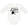 thumbnail image 3 of Inktastic Someone in Alaska Loves Me Boys or Girls Long Sleeve Baby Bodysuit, 3 of 5