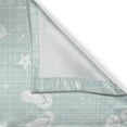 thumbnail image 3 of Ambesonne Aqua Kitchen Curtains, Beach Theme Sea Star, 55"x45", Seafoam and White, 3 of 3