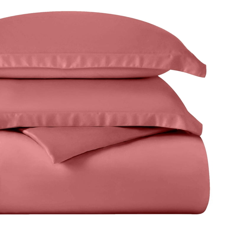 Superior Egyptian Cotton 400 Thread Count Duvet Set, Full/Queen, Blush photo 1