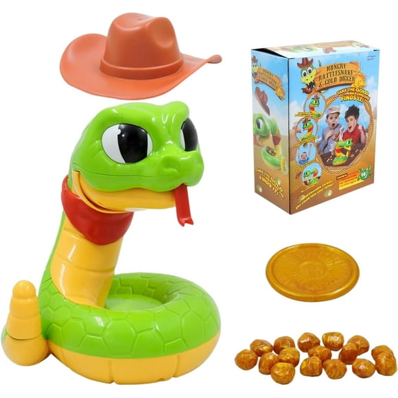 Electric Rattlesnake Game, Rattle Heist Snake Game for Adults Kids, Tricky and Scary Snake Game, Rattlesnake Toy Game, Horror Hungry Rattlesnake Gold Digger Game, Induction Trigger Pranks Toys A