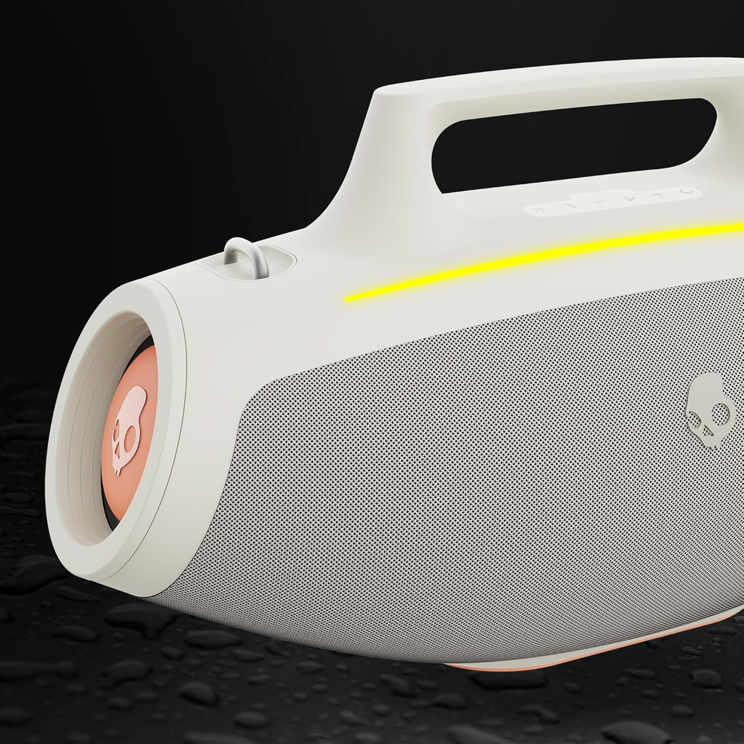 Skullcandy Barrel Bluetooth Boombox Party Speaker, Water-Resistant Portable Speaker, LED Lightshow Mode, 12 Hour Battery, Multi-Link