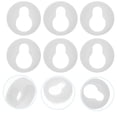 thumbnail image 3 of TEHAUX Round Keyhole White Round for Frame Accessories 50Pcs 1.90X1.90X0.70In, 3 of 8