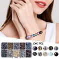thumbnail image 4 of 1000 Unids de Facetado Facetor de Espaciador Sueltos Hecho DIY Mujeres Pulseras Collar Anklet Joyas Haciendo Pendiente en 4 perfecl Cuentas espaciadoras, 4 of 8