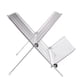 thumbnail image 4 of Escurreplatos plegable en forma de X de 2 niveles, escurridor de platos, soporte para platos y cuencos, para encimeras de cocina, 4 of 14