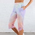 thumbnail image 2 of yillto Womens Capri Pants with Pockets Loose Workout Drawstring Cropped Pant Summer Causal Capris, 2 of 7