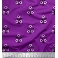 thumbnail image 1 of Soimoi Velvet Fabric Leaves & Floral Block Printed Fabric 1 Yard 58 Inch Wide, 1 of 3