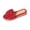 Red, variant on Willtoo Women Comfortable Wedge Heel Sandals With Bowknot And Woven Detail For Beach Outdoor Spring Summer 2026