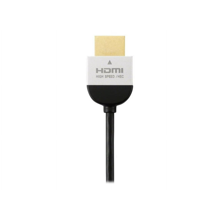Slim High Speed 4K/3D/Ethernet HDMI Cable - 3.3 Feet (1 m