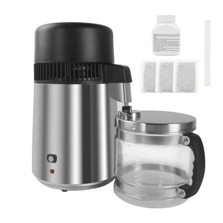 Ktaxon 1.1 Gal 750W 110V Water Distiller Countertop Silver