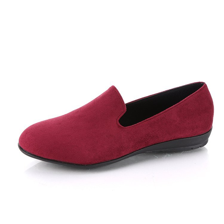 flat suede loafers