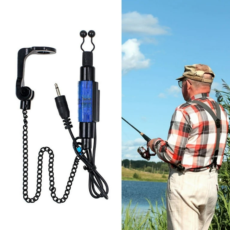 GMMGLT Bite Indicator, Fishing Swinger Portable Wear-resistant Signal Device Sea Rod Receiver Lake Carp Fish Bite Alarm Swing Hanger Fishing Tackle Accessory