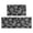 Paisley and Damask Black Pattern, variant on Paisley and Damask Blue Pattern Anti Fatigue Kitchen Rugs Set Of 2, Non Slip Washable Decorative Floor Mats for Kitchen Sink Laundry, 17"x30" and 17"x47"