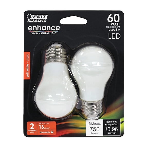 LED,8 W,A15,Medium Screw (E26),PK2 BPA1560W927CAFIL2/RP