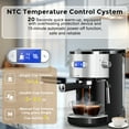thumbnail image 3 of Moifoi 20-Bar Espresso Machines Semi-Automatic Espresso Machines with Milk Frother Steam Wand, 3 of 9