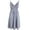 Blue Plaid, variant on FANCYINN Womens Floral Prints Tie Front Button Down Spaghetti Strap Midi Dress Flower Navy Blue XS