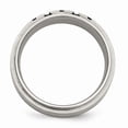 thumbnail image 2 of Titanium Polished/Brushed IP-plated 0.15ct. Diamond 9mm Band Size: 13; for Adults and Teens; for Women and Men, 2 of 7