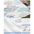 thumbnail image 6 of Coastal Beach Towels Oversized Super Absorbent, Summer Beach Nautical Coral Starfish Lightweight Bath Towel Quick Dry Sets For Bathroom/Pool/Rv Camping/Beach Play/Gym Room/Picnic 23"x47", 6 of 8