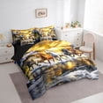 thumbnail image 3 of Homewish Rustic Western Farmhouse 7-Piece Twin Bedding Sets,Natural Landscape Mountain Bedding Comforter Set,White Brown Horse Sheet Sets For Boys Teens,Ultra Soft Home Decor Reversible, 3 of 8