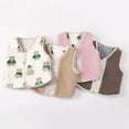 thumbnail image 4 of Godderr Baby Toddler Autumn Cotton Vest for Girls Boys Infant Warm Fleece Vest Outwear 9M-5Y Winter Sleeveless Jacket, 4 of 8