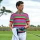 thumbnail image 3 of Fotbe Colorful Mexican Stripes Camiseta Polo de Golf para Hombre con Estampado – Camisa Deportiva Transpirable con Cuello Abotonado-Large, 3 of 6