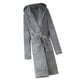 thumbnail image 3 of Camisón de invierno para hombre, bata con capucha, bolsillo, manga larga, bata de baño para spa, gris, XL kenally AP001005-09, 3 of 7